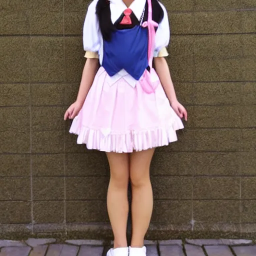 Image similar to cute japanese school girl in frilly dress