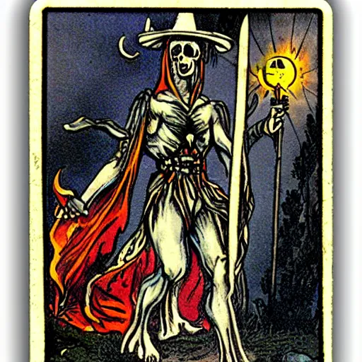 Image similar to death tarot vintage card