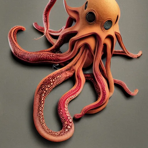 Prompt: cardboard cutout of tentacles, cut out of cardboard, realistic, cardboard cutout, hyperrealistic fantasy photography