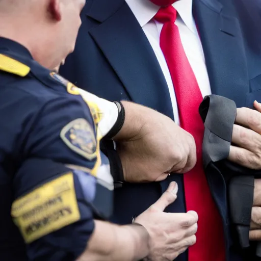 Candid Ap Press Photo Of President Trump In Handcuffs | Stable ...