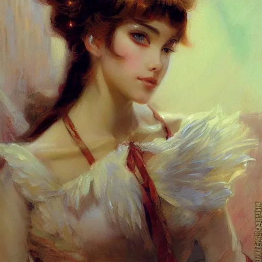 Image similar to portrait of anime princess, painting by gaston bussiere, craig mullins, j. c. leyendecker