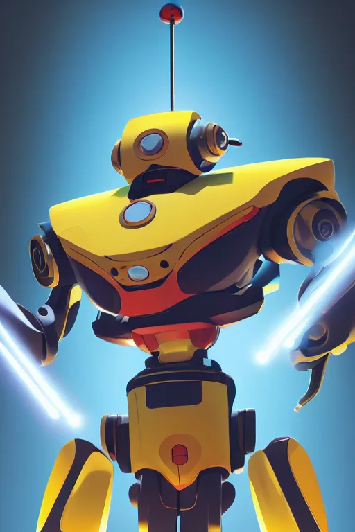 Image similar to metabots medabots medarotto medarot robot minimalist comics, behance hd by jesper ejsing, by rhads, makoto shinkai and lois van baarle, ilya kuvshinov, rossdraws global illumination ray tracing hdr radiating a glowing aura