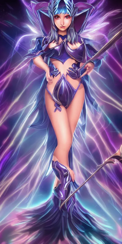 Image similar to beautiful dark magician girl, full body, mystical, ultra detailed, 4k