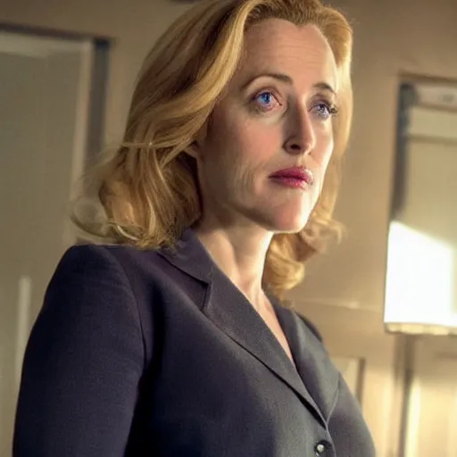 Prompt: gillian anderson as doctor who,