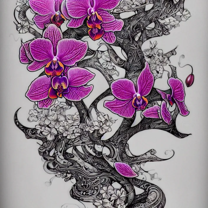 Made some purple orchids today. Such a fun tattoo! Thank you kindly LeeAnn  for the trust. Thank you Yvonne for … | Idee per tatuaggi, Tatuaggi,  Disegni di tatuaggio