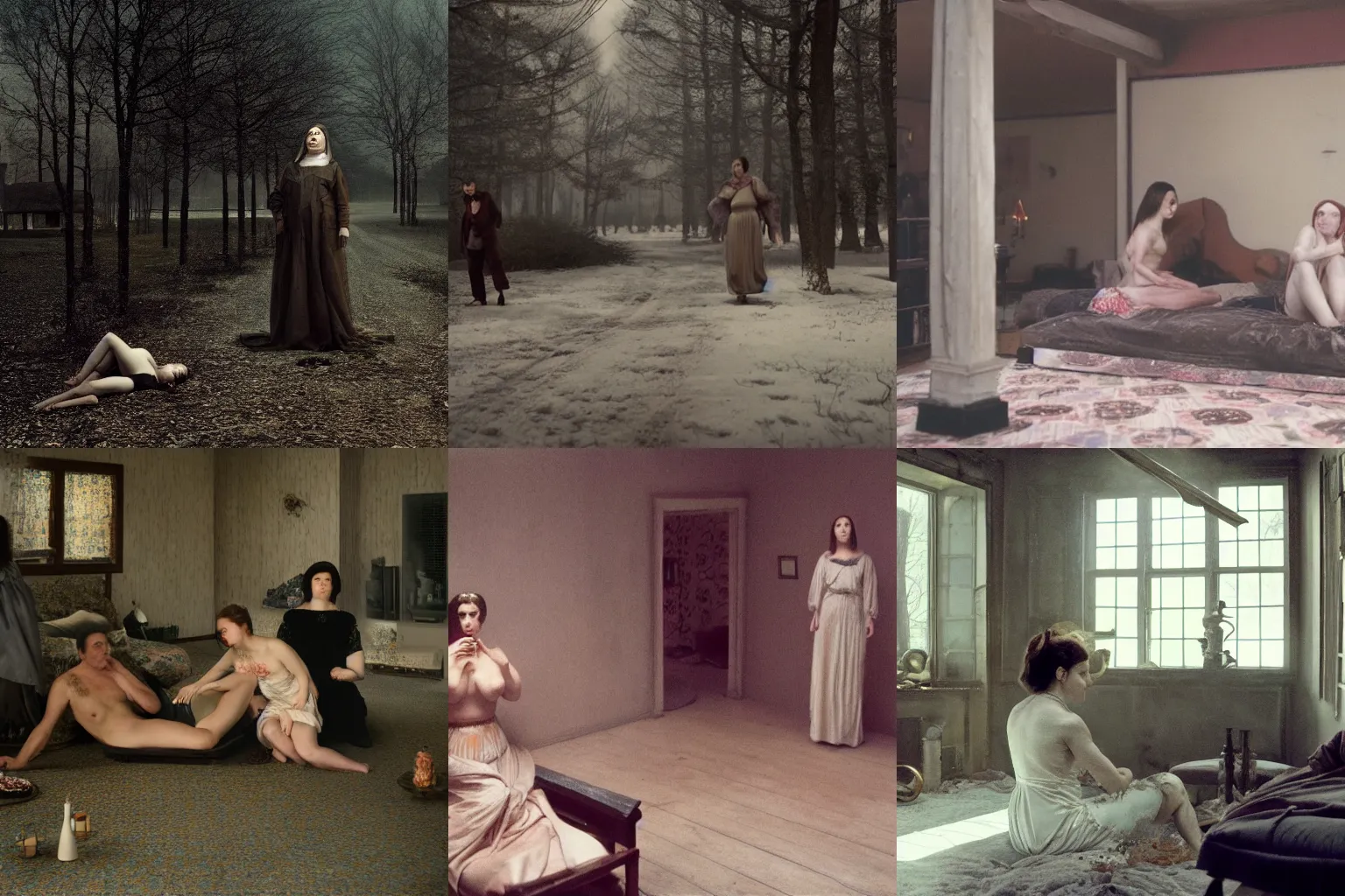 Prompt: the worst are full of passionate intensity, by gregory crewdson and fernand khnopff