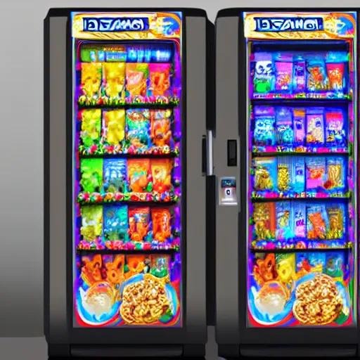 Image similar to dasnai vending machine, jojo bizarre art style, hyper realistic, detailed 4 k,