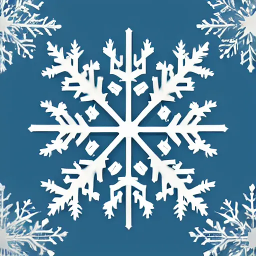 Image similar to snowflake, realistic