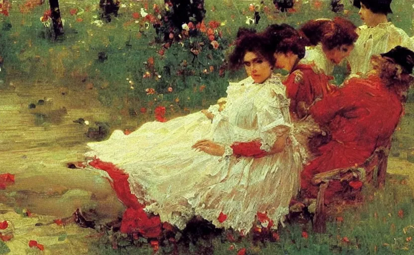 Image similar to high quality high detail painting by ilya repin, hundred years of solitude, hd