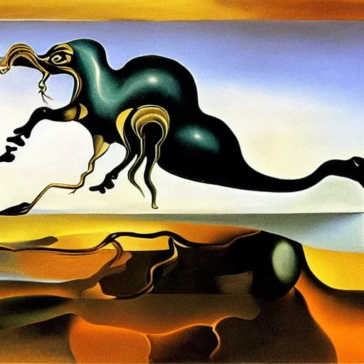 Image similar to wal - e painted by salvador dali