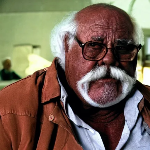 Image similar to wilford brimley as an african american