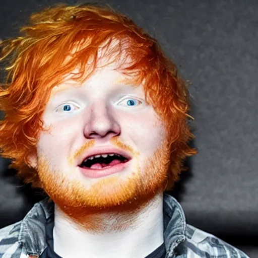 Prompt: ed sheeran caught in a nuclear blast