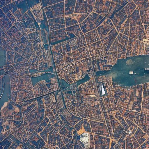 Prompt: satellite view of peter capaldi visiting milan