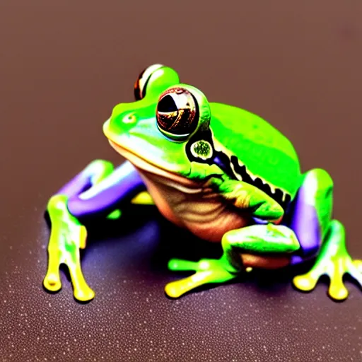 Image similar to Frog transforming into a prince