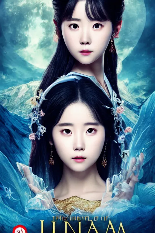 Prompt: Portrait of a Beautiful IU from Hotel del Luna as a ninja, unreal engine, detailed face, rule of thirds, captivating and enticing, , by James Jean
