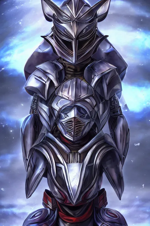 Image similar to helmet armor guardian destiny in witch queen illumination ray tracing hdr fanart arstation by sung choi robot ninja mask and eric pfeiffer and gabriel garza and casper konefal