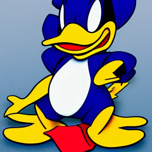 Image similar to photorealistic depiction of Donald Duck