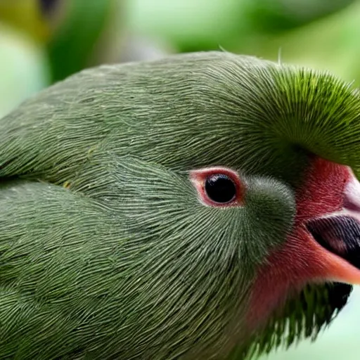 Image similar to a kiwi bird with a kiwi fruit