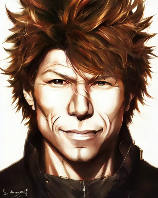 Prompt: anime portrait of Jon Bon Jovi as an anime man by Stanley Artgerm Lau, WLOP, Rossdraws, James Jean, Andrei Riabovitchev, Marc Simonetti, and Sakimichan, trending on artstation