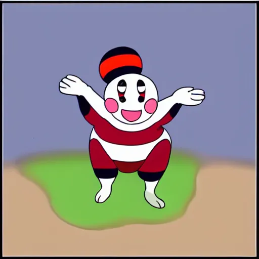 Image similar to mr. mime as a real animal