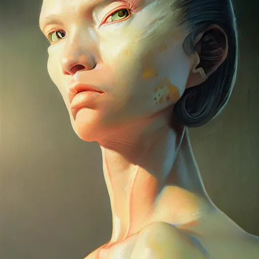 Prompt: A ultradetailed beautiful portrait of a alien , Oil painting, by Ilya Kuvshinov, Greg Rutkowski and moebius, alien art-H 768