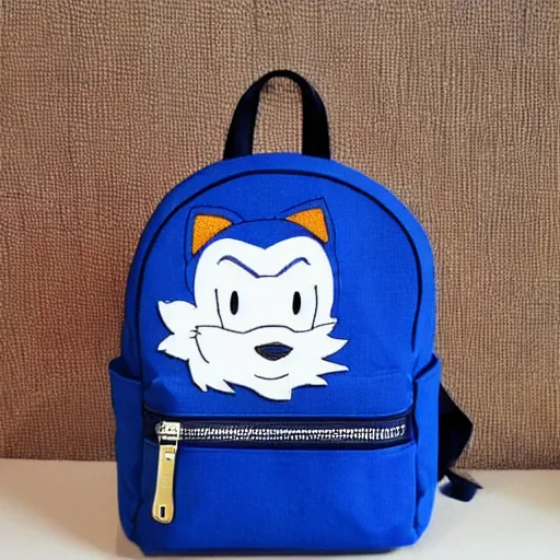 Image similar to a backpack embroidery Barack Obama sonic the hedgehog super Mario