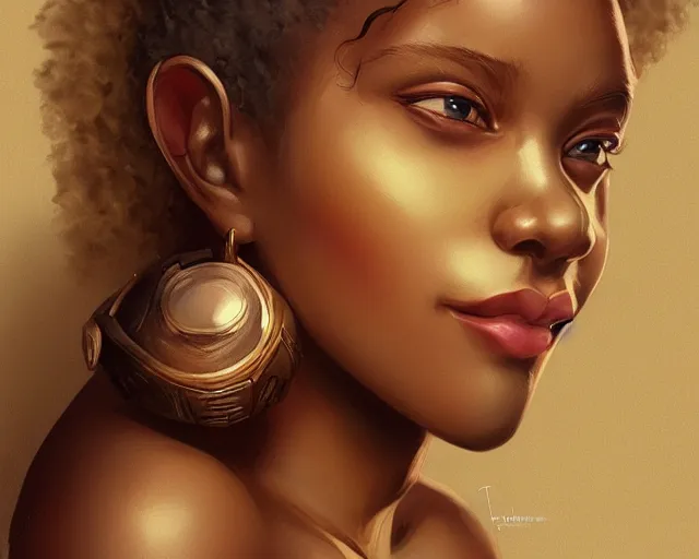 Image similar to A beautiful cream skinned woman with a square jaw puffy cheeks and ears that stick out, mischievous grin, HD, illustration, epic, fantasy, intricate, elegant, amazing detail, digital painting, artstation, concept art, smooth, sharp focus, illustration, art by Turine Tran