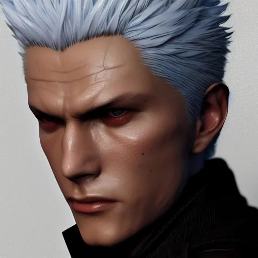 vergil from devil may cry, 4k, highly detailed face,, Stable Diffusion