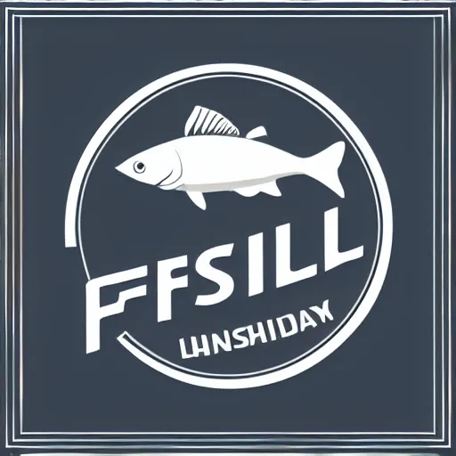 Image similar to fishery logo, corporate, vector, unsplash, purism, logo, iso 2 0 0, 1 9 9 0 s