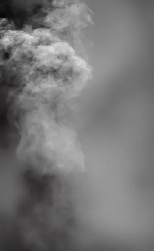 Prompt: smoke on black background