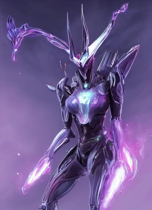 Image similar to cinematic body shot, cosmic beautiful stunning giant robot mecha hot female dragon goddess, sharp sleek cyborg dragon head, sharp metal ears, smooth purple eyes, smooth fuschia skin, smooth silver armor, nebula size, epic proportions, epic scale, macro furry, furry art, dragon art, goddess art, giantess art, warframe, warframe fanart, furaffinity, octane