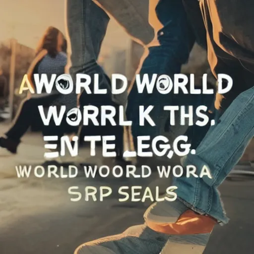 Image similar to a world where people walk on their arms and legs