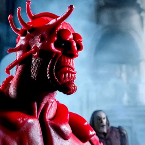 Image similar to twizzlers!!!! hellboy, movie still