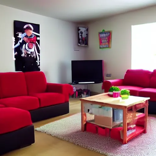 Image similar to Tiktokcore themed livingroom