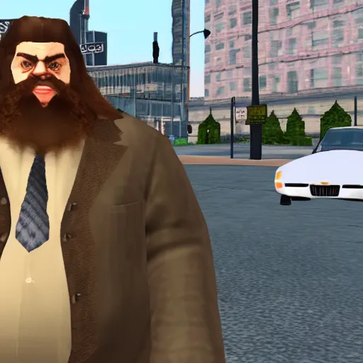 Prompt: ps 1 hagrid gta 3 npc