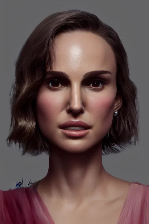 Image similar to portrait of Natalie Portman, detailed, trending on artstation, pixiv, cgsociety, hyperdetailed Unreal Engine 4k 8k ultra HD, WLOP