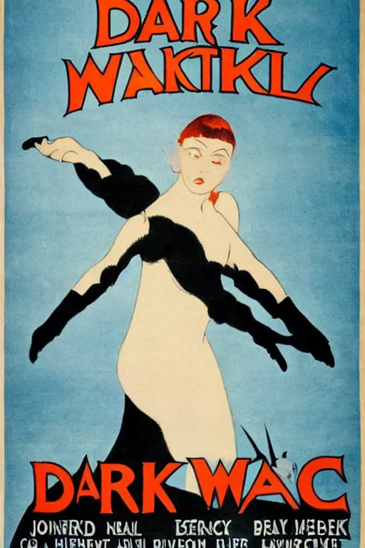 Image similar to movie poster for dark witch, 1 9 2 0