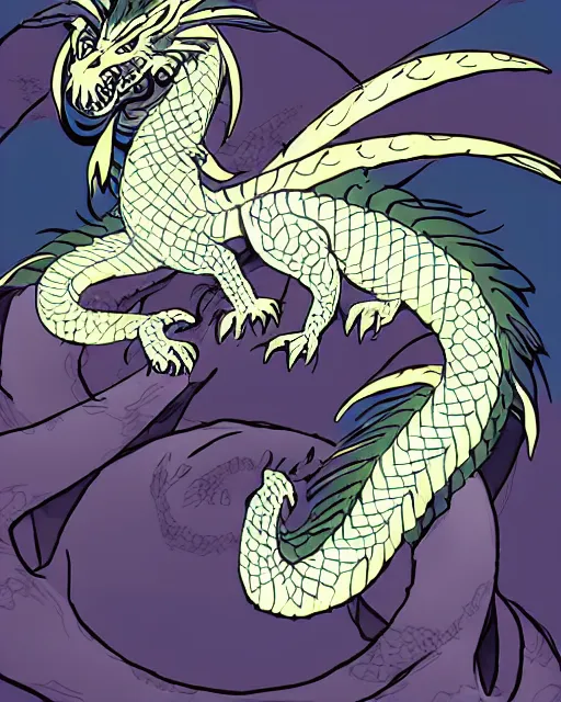 Prompt: haku as a dragon from spirit away