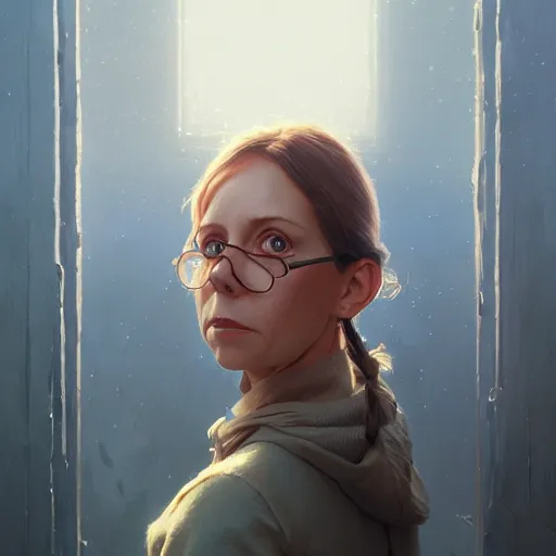 Image similar to highly detailed portrait of holly flax, stephen bliss, unreal engine, fantasy art by greg rutkowski, loish, rhads, ferdinand knab, makoto shinkai and lois van baarle, ilya kuvshinov, rossdraws, tom bagshaw, global illumination, radiant light, detailed and intricate environment