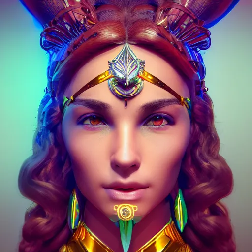 Prompt: portrait of the goddess Artemis, studio lightning, bright colors, intricate, masterpiece, photorealistic, hiperrealistic, sharp focus, high contrast, Artstation HQ, DeviantArt trending, 4k UHD, Unreal Engine 5