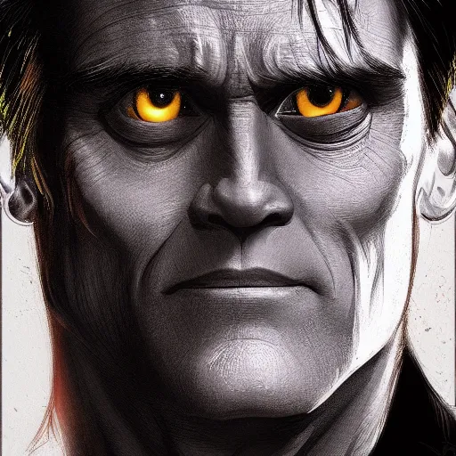 Image similar to Jim Carrey is Batman, hyperdetailed, artstation, cgsociety, 8k