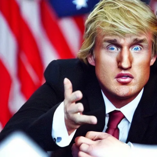 Image similar to owen wilson as Donald Trump