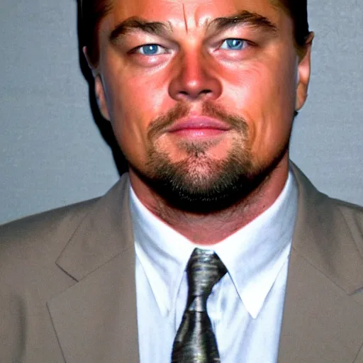 Image similar to drunk leonardo dicaprio mugshot