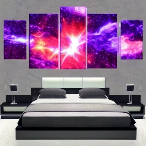 Prompt: supernova in my living room