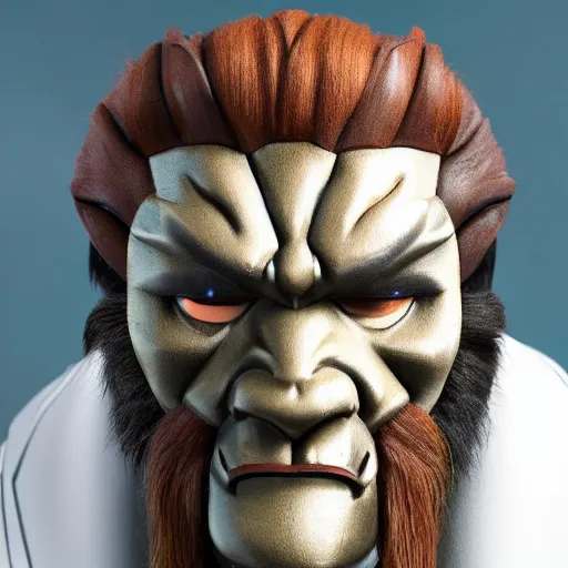 Image similar to Ganondorf as a wise father figure, professional headshot