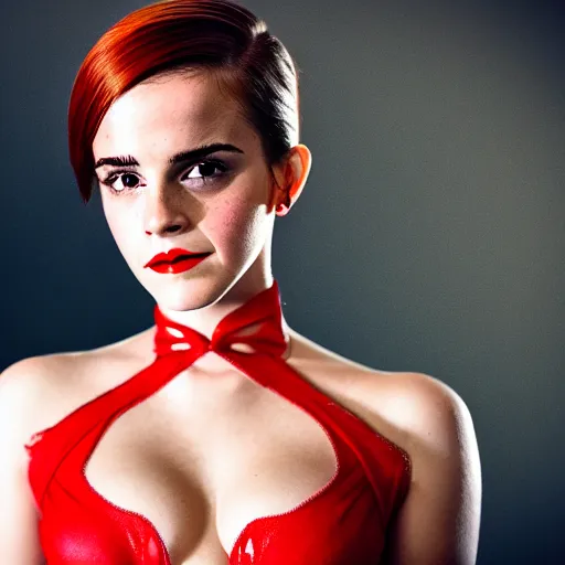 Image similar to Emma Watson as Jessica Rabbit, (EOS 5DS R, f/8, 1/125, modelsociety, symmetric balance)