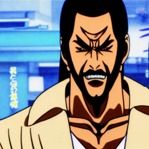 Prompt: ichiban from yakuza, still from an anime episode, high quality, sharp lines, s - 1 0