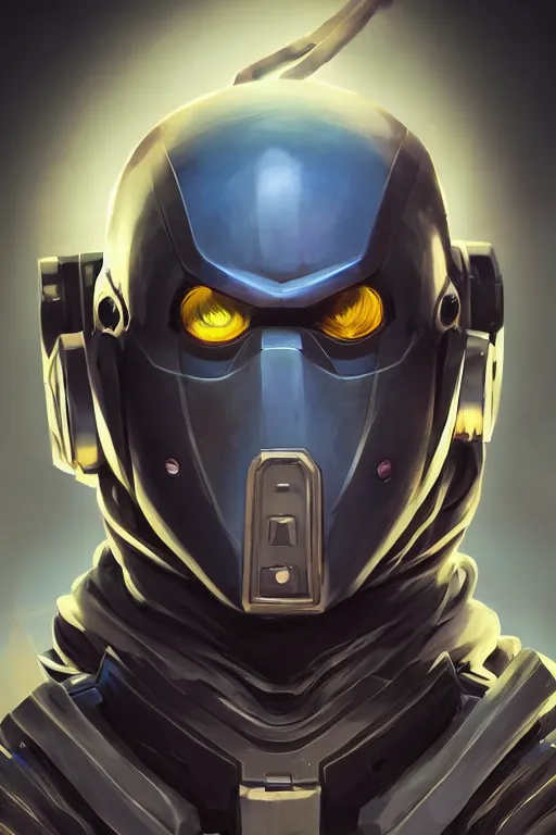 Image similar to epic mask helmet robot ninja portrait stylized as fornite style game design fanart by concept artist gervasio canda, behance hd by jesper ejsing, by rhads, makoto shinkai and lois van baarle, ilya kuvshinov, rossdraws global illumination radiating a glowing aura global illumination ray tracing hdr render in unreal engine 5