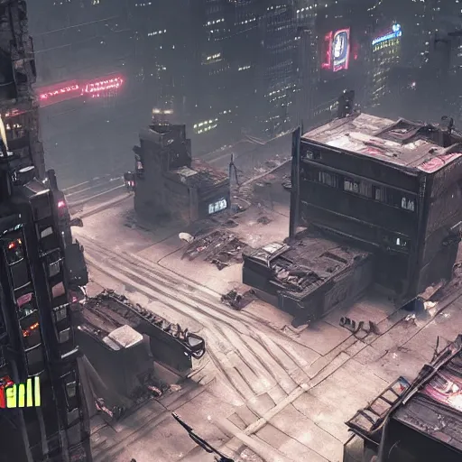 Image similar to grimdark dystopian cyberpunk city, unreal engine, 8 k, ultra realistic, ultra detail