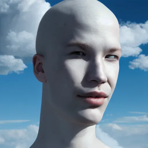 Prompt: a human face in photorealistic clouds, trending on artstation, 4 k photorealism, 4 k quality